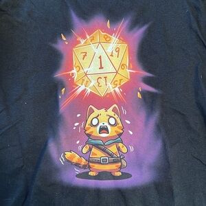 D&D Dungeon and Dragons Critical Fail Shirt S